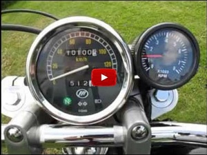 Bobster’s Virago 250 with tach